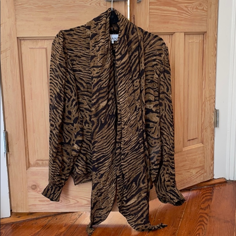 Animal print blouse